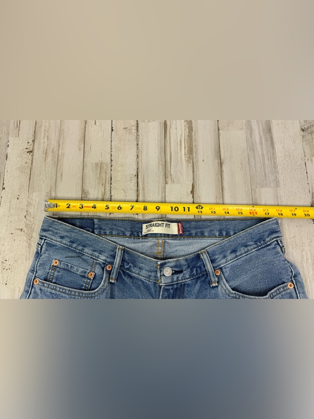 Vintage Levis 505 Pants Jeans Men 36x31 Denim Stretch Blue Straight - Picture 9 of 14